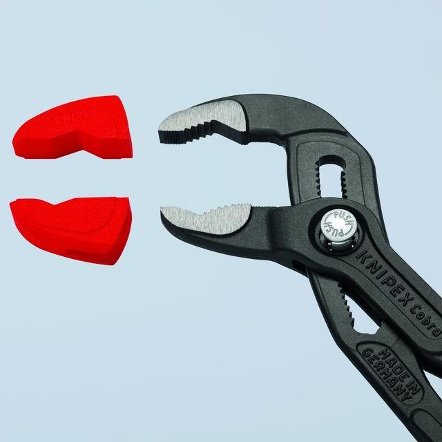 Actual product image Knipex 3 pairs of plastic jaws for all 87 XX 300 mm models (models from 2008) (86 mm)
