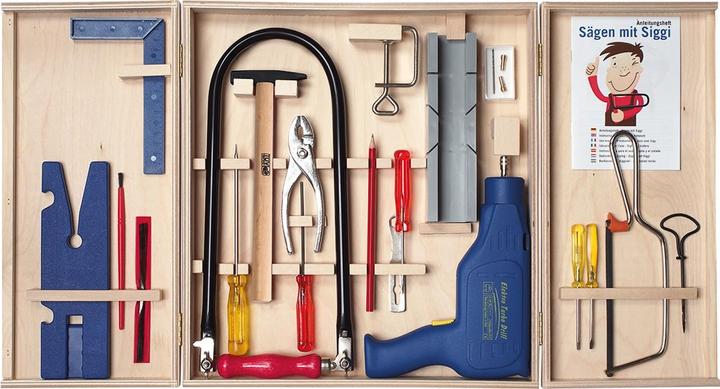 Productafbeelding Pebaro Fretwerkkast 21st. 34x37cm, met 2 deuren met boormachine