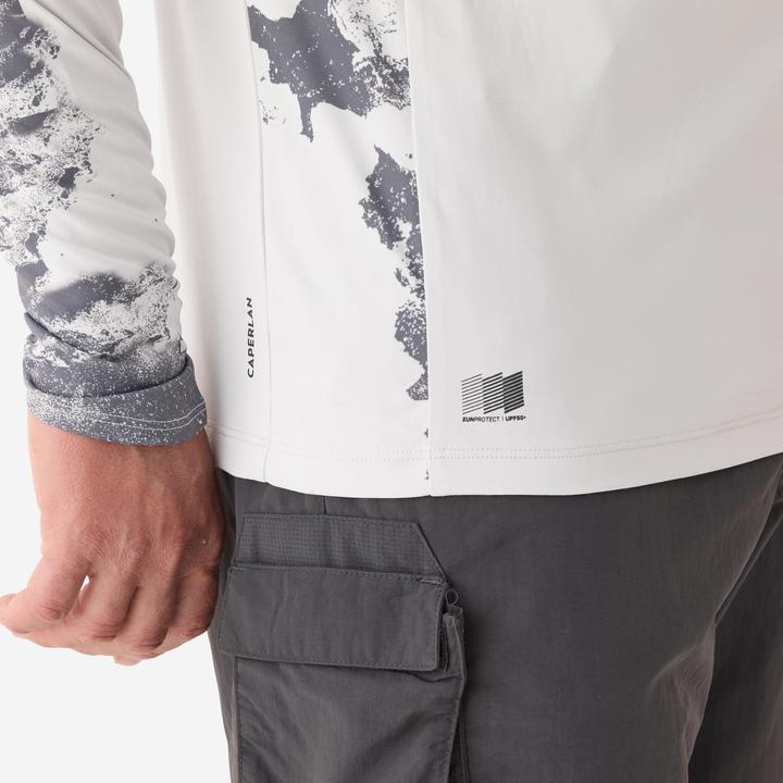 Produktbild Caperlan Angelshirt Anti-UV 500 Kapuze LSF 50+ grau (M)