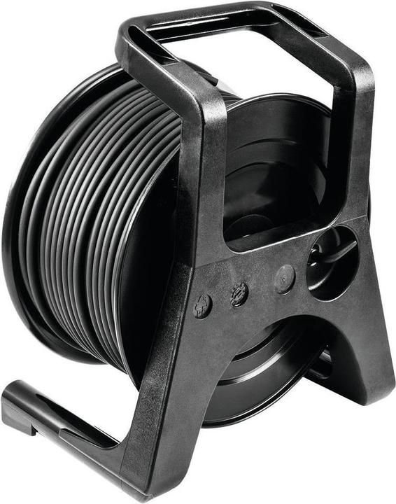 Produktbild Psso DMX Kabeltrommel XLR 50m sw Neutrik 2x0,22 (50 m, 0.44 mm²)