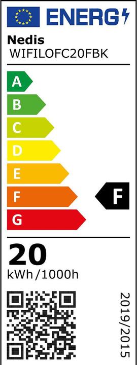 Immagine prodotto Nedis Proiettore SmartLife | 1600 lm | Wi-Fi | 20 W | RGB / Bianco caldo o freddo | 2700 - 6500 K | Al (1600 lm, IP65)