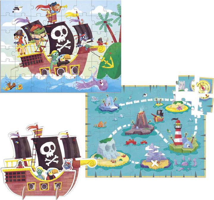 Actual product image Goula Puzzle Pirates XXL (48 pieces)