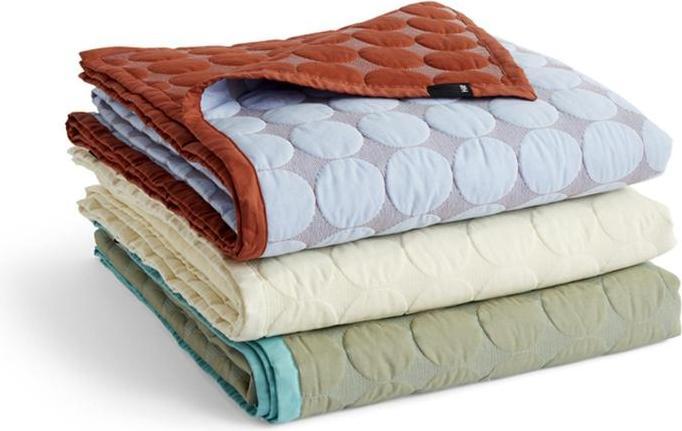 Productafbeelding HAY Mega Dot sprei B260 x L260 - Lichtblauw (260 x 260 cm)