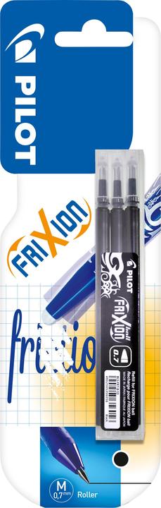 Produktbild Pilot Frixion Ersatzmine 3er Set schwarz (Ersatzmine, Schwarz, 0.40 mm)