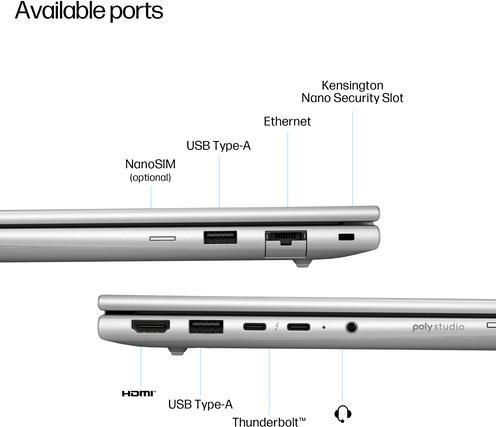 Produktbild HP EliteBook 6 G1a AMD Ryzen 7 250 35,56cm 14Zoll WUXGA 32GB 1TB/SSD W11P SmartBuy 1J Gar (DE) (14", 32 GB, 1000 GB, DE)