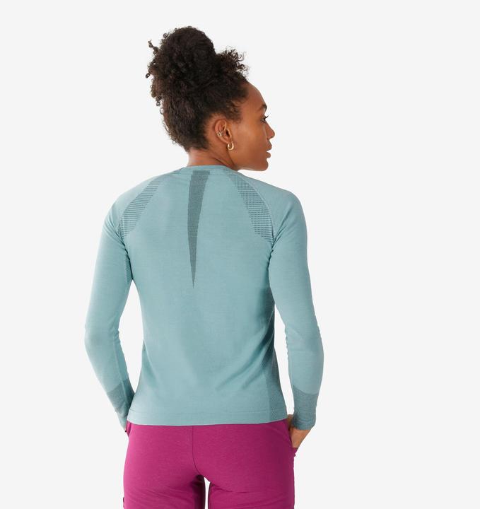 Actual product image Simond Women's Long Sleeve Seamless Wool T-Shirt - ALPINISM (L)