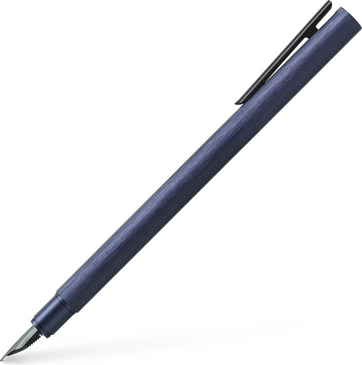 Image du produit Faber-Castell Stylo-plume Neo Slim Aluminium bleu EF (Bleu foncé)