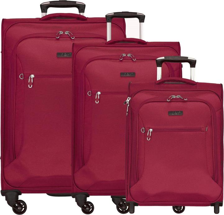 D&N Travel Line 6400 2-4-Rollen Kofferset 3tlg. (202 l, XL (ab 115l))