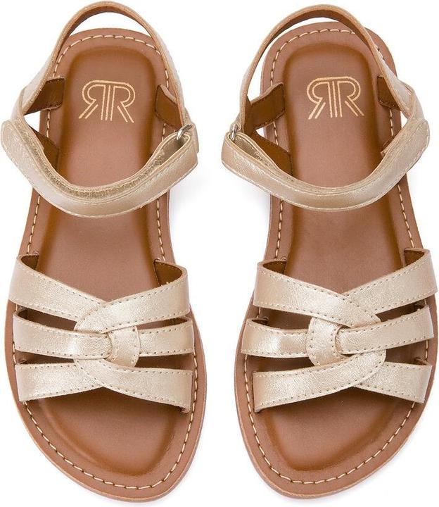 Actual product image La Redoute Collections Lacquered sandals with velcro fastening (26)