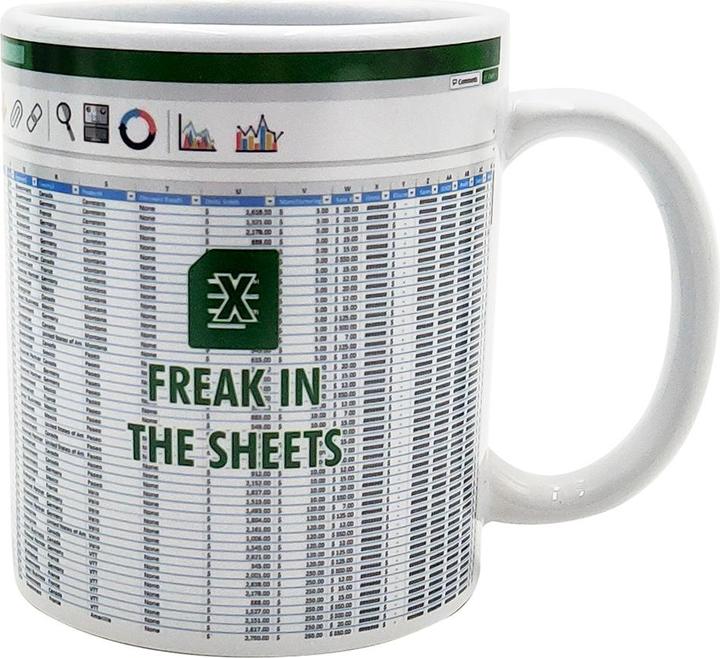 Thumbs Up Mad Monkey mug "Freek in the Sheets" 300ml white (300 ml, 1 x)