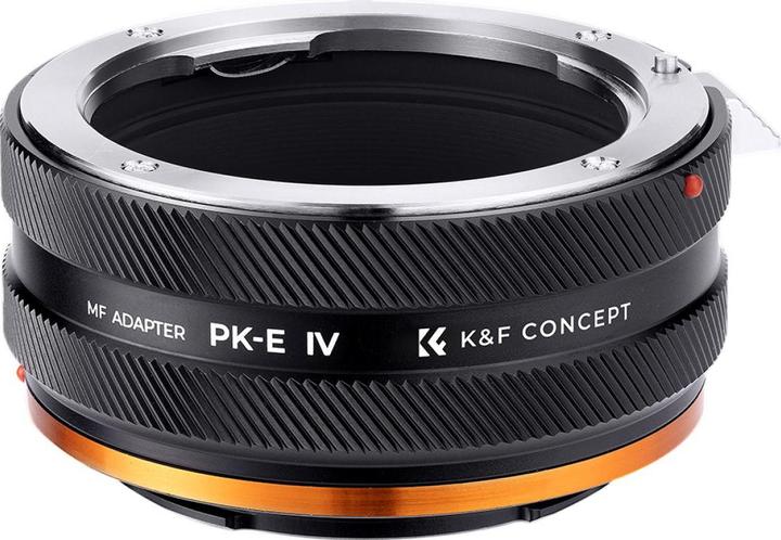Produktbild K&F Concept High Precision lens adapter, matte paint, orange, PK-E IV PRO