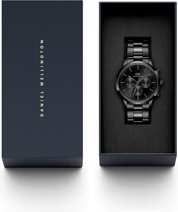 Image du produit Daniel Wellington Iconic Chronograph Link Noir Sunray (Chronographe, 42 mm)