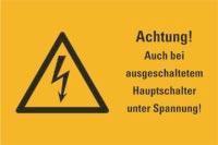 Hein Industrieschilder GmbH HEIN 170085 Warnschild HEIN 170085 Achtung!... Folie 52x26mm 10/Bogen