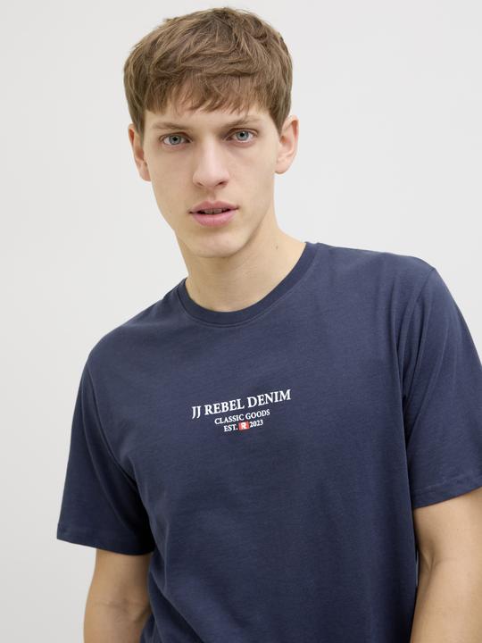 Actual product image Jack & Jones Jrebjeans Rebel Print Tee Ss O-Neck Sn (XL)