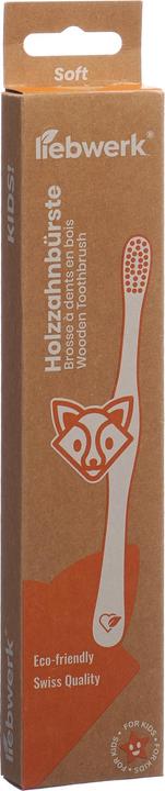 Liebwerk Holzzahnbürste Kids Fox (Weich, 1 x)