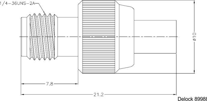 Produktbild Delock RF-Adapter SMA (W) bis MCX (W)