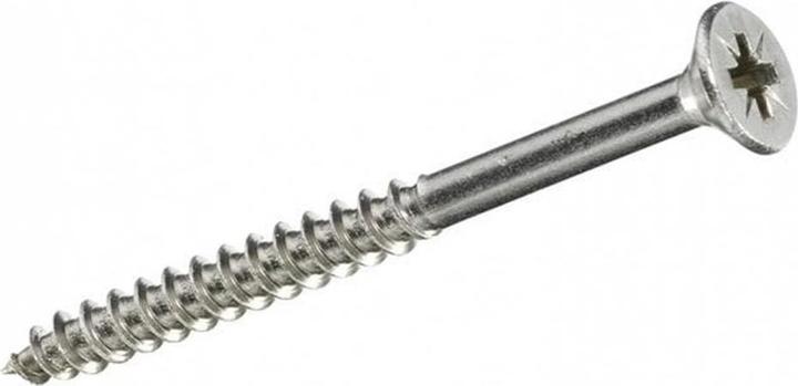 Produktbild FTM Spanplattenschrauben Senkkopf 5 x 50 mm Edelstahl, 4 Stück (4 Schrauben pro Stück)