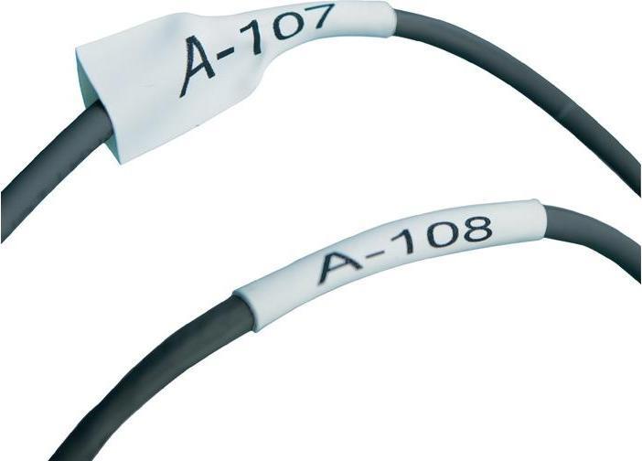 Actual product image Dymo Rhino heat shrink tubing (1.90 cm, White)