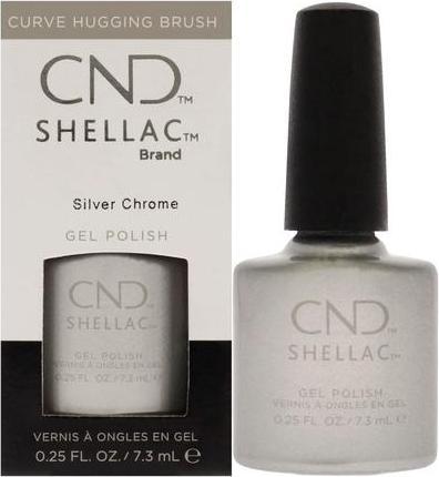 Immagine prodotto CND Shellac - Colore Cromo Argento (Argento, Vernice UV gel)