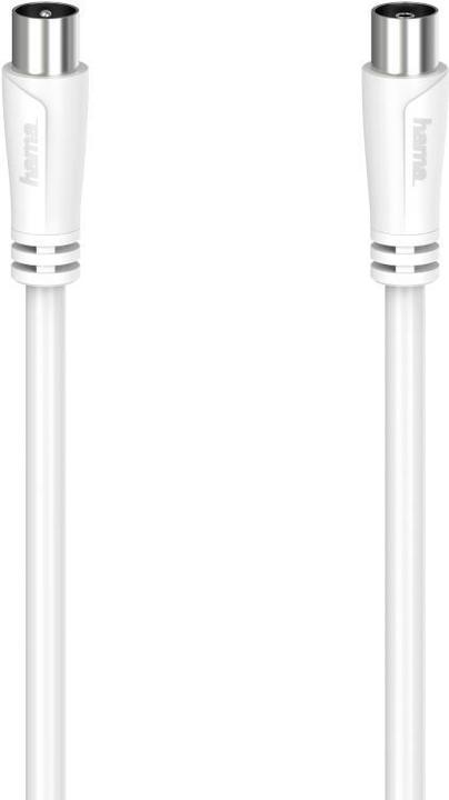 Image du produit Hama Prise coaxiale mâle - prise coaxiale femelle (90 dB, Câble d'antenne)