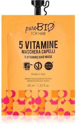 Immagine prodotto Puro Bio puroBIO Cosmetics 5 Vitamins Hair Mask - 40 ml (40 ml)