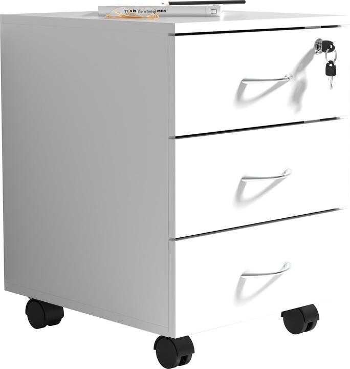 Produktbild VCM Rollcontainer Büro Schubladen Baula L (40 x 44 x 55 cm)