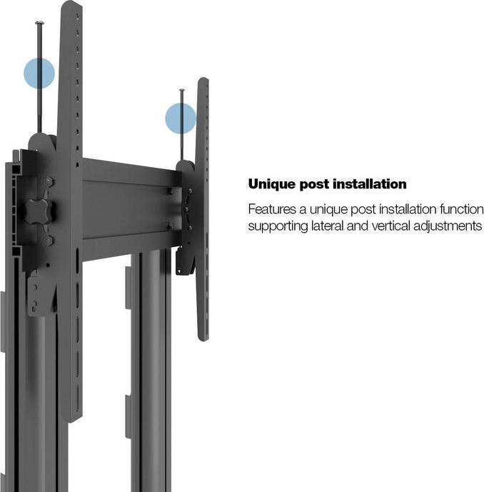 Immagine prodotto Multibrackets M Public Display Stand 210 Dual Pillar Floorbase Black (Specifiche del dispositivo, 110", 125 kg)