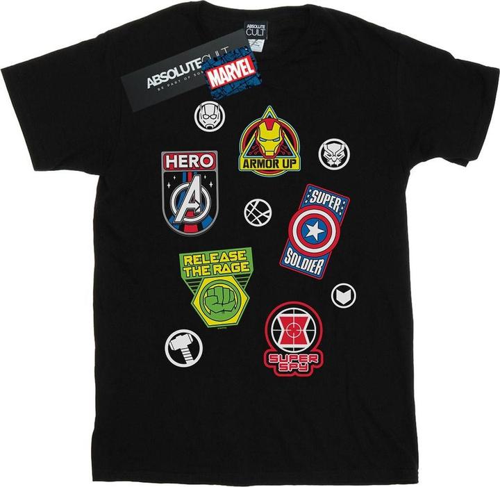 Avengers Hero Badges TShirt (XL)