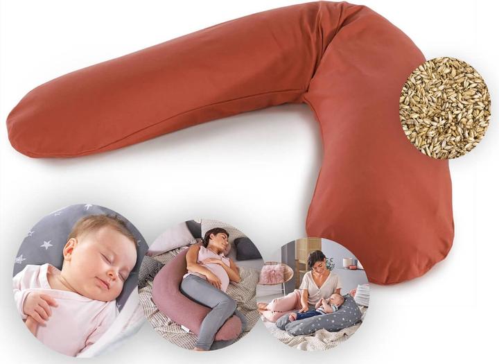 Actual product image Theraline Nursing Pillow "The Original" with Spelt Filling incl. Cover 190 cm (190 cm)