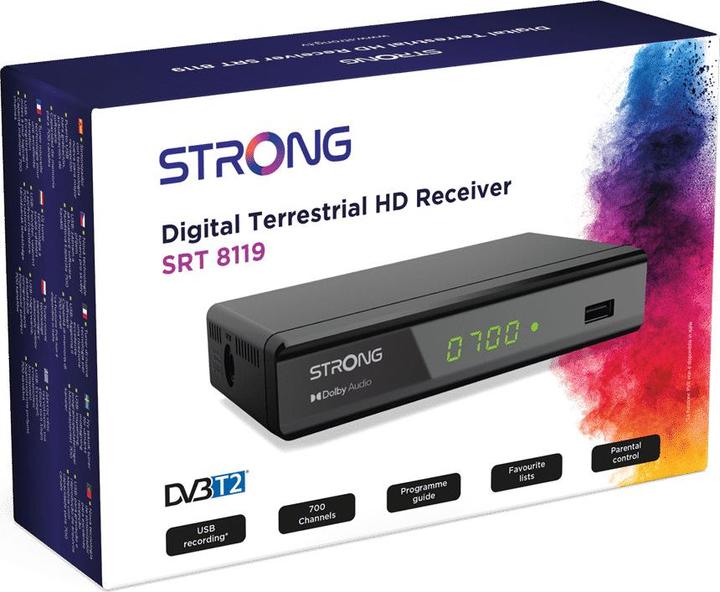 Produktbild Strong SRT8119 T2 Decoder (0.06 GB, DVB-T2, CI+-Schacht)