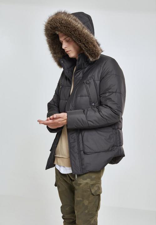 Immagine prodotto Urban Classics Giacca con cappuccio in pelliccia sintetica (M)