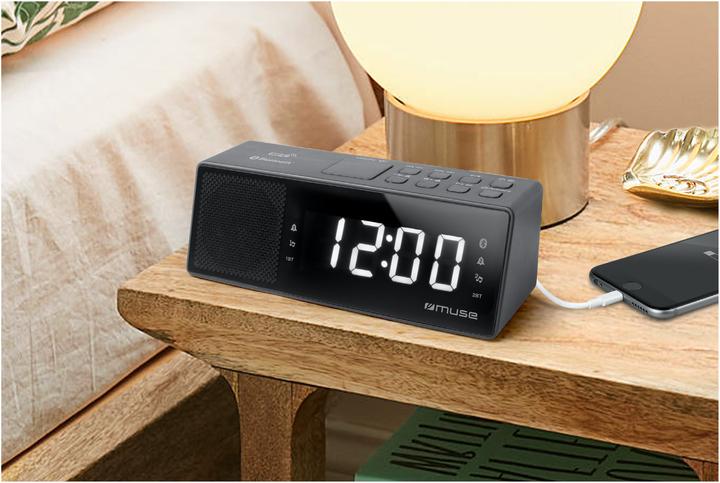 Actual product image Muse M-172 BT Clock Digital Black