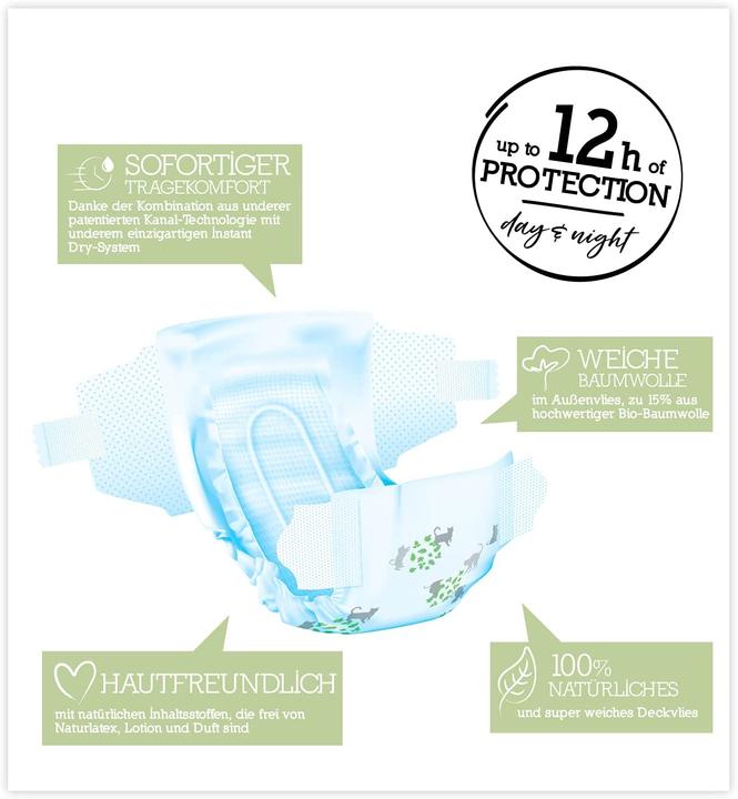Produktbild Moltex Öko Windeln, Grösse 4 Maxi (Gr. 4, Tragepack)