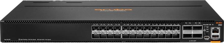 Image du produit HPE Aruba Networking CX 8100 24x10G SFP+ 4x40/100G QSFP28 FB Airflow 3 Fans 2AC PSU SW Bundle UE en (24 Ports)