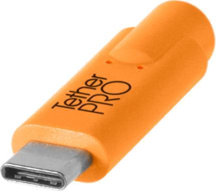 Tether Tools Kabel TetherPro USB-C zu 2.0 Mini-B 8-Pin, 4.6 m Orange (Kabel)