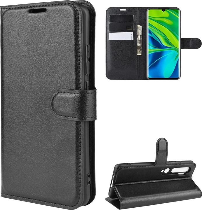 Image du produit Cover-Discount Xiaomi Mi Note 10 / 10 Pro - Housse en cuir noir (Xiaomi Mi Note 10, Mi Note 10 Pro)