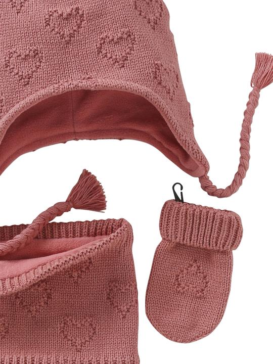 Produktbild Vertbaudet Mädchen Baby-Set: Mütze, Rundschal & Fäustlinge