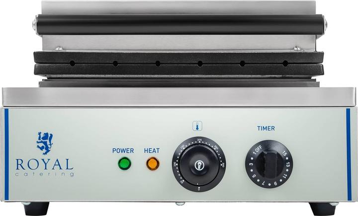 Produktbild Royal Catering Waffeleisen Edelstahl Profi Waffeln Am Stiel Waffelsticks Corn Dogs 1500 Watt