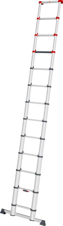 Image du produit Hailo FlexLine, échelle télescopique de sécurité en aluminium, 13nombre de barreaux (Échelle simple, 380 cm)