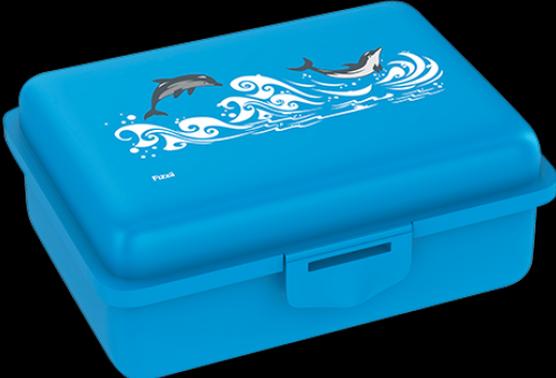 Produktbild Fizzii Lunchbox mit Trennfach cyan, Delfin