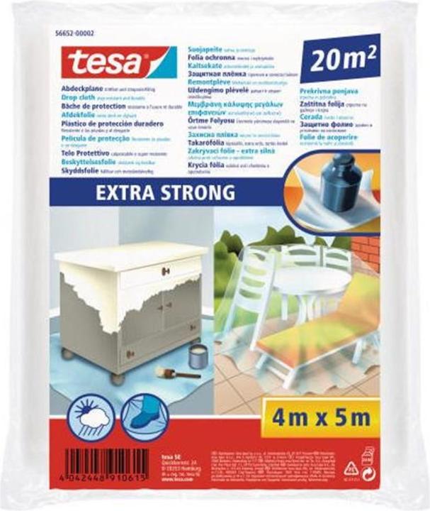 tesa EASY COVER Extra Strong Abdeckfolie (4 m, 5000 mm)