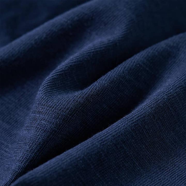 Immagine prodotto VidaXL Camicia da bambino a maniche lunghe blu navy melange 128,Materiale: 100 (128)