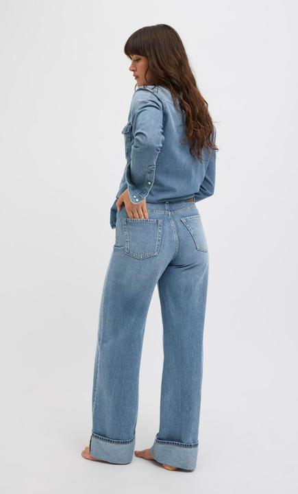 Actual product image JJXX Jxtokyo Wide Fold Hw Jeans R254 Dnm Sn (W31/L30)
