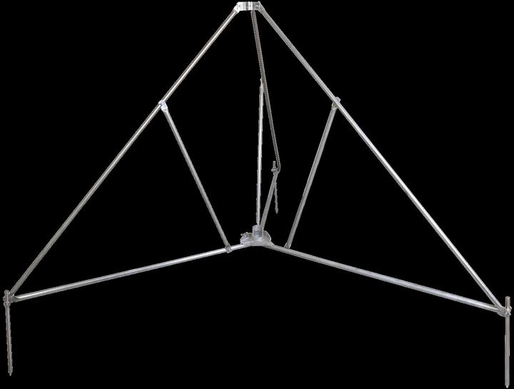 Immagine prodotto Dehn DBS KB D50 RA1330 V2A Treppiede pieghevole con semiguscio per tubi D40/