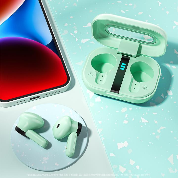 Actual product image Wekome Wireless headphones Bluetooth V5.2 TWS Blac (3.50 h, Wireless)