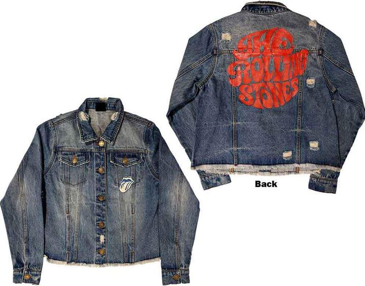 Produktbild The Rolling Stones Script Back Print Denim-Jacket (M)