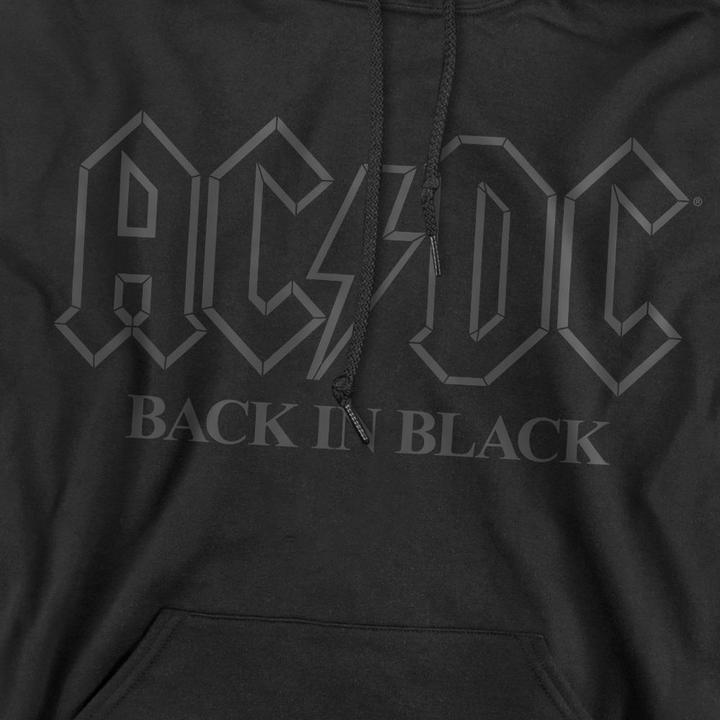 Immagine prodotto AC/DC Back In Black Felpa con Cappuccio Outline Uomo (XL)