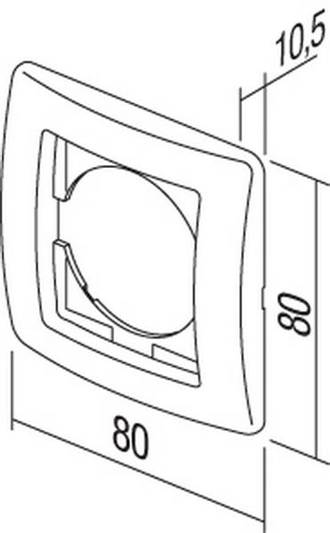 Actual product image TEM Ekonomik COVER PLATE EKONOMIK 1PW series