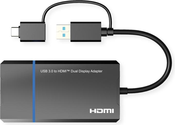 Produktbild Value USB DisplayLink Adapter, USB (USB, USB 3.0, 15 cm)