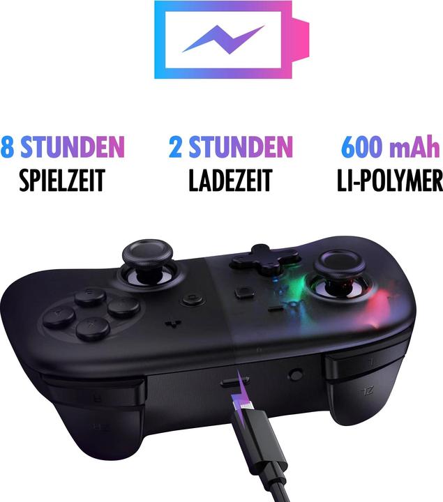 Image du produit Oniverse Contrôleur Bluetooth pour Nintendo Switch / PC / IOS / Android - Black Star (Switch)
